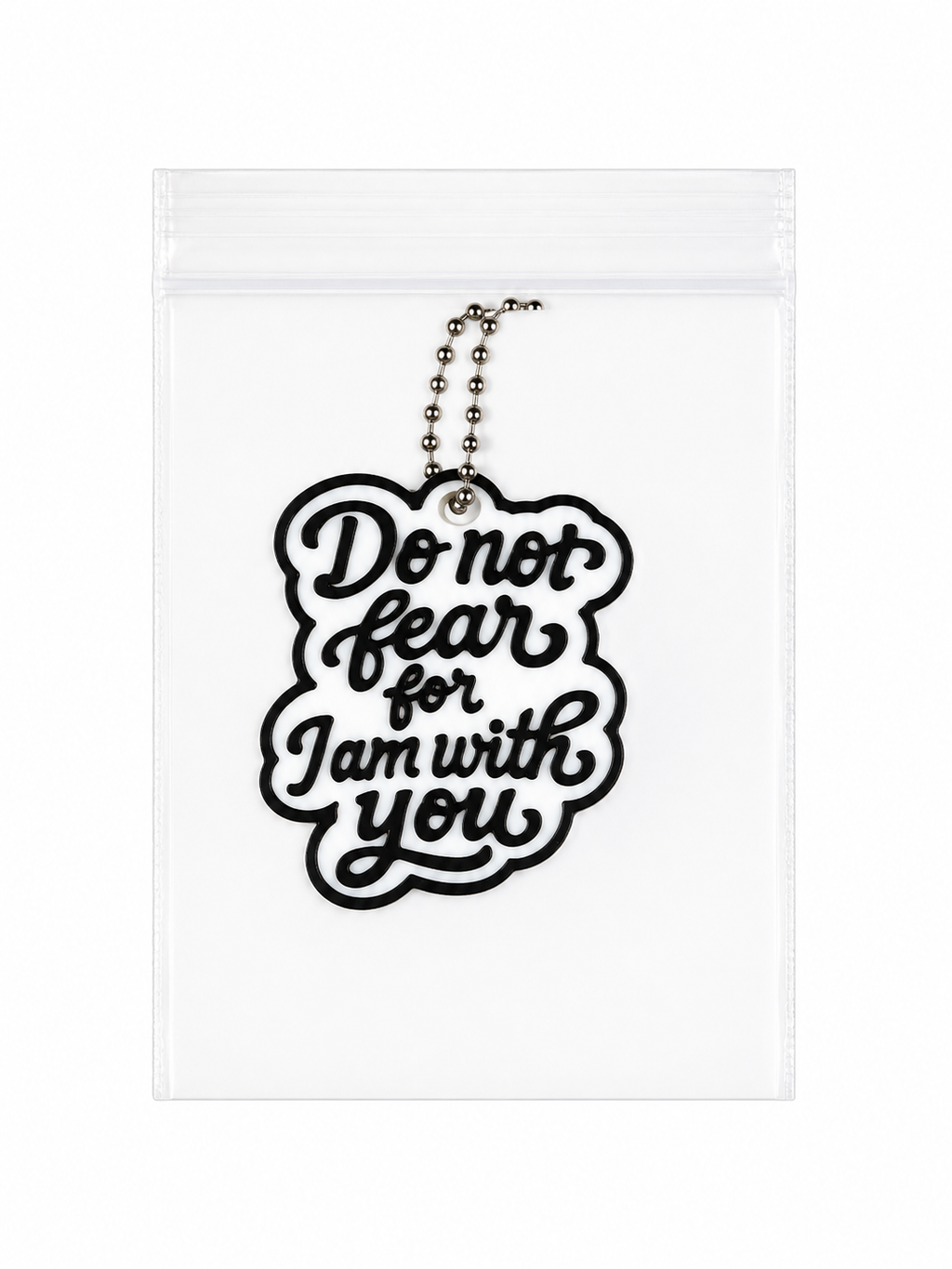 "Do Not Fear" Inspirational keychain -